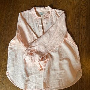 J Crew linen pullover shirt